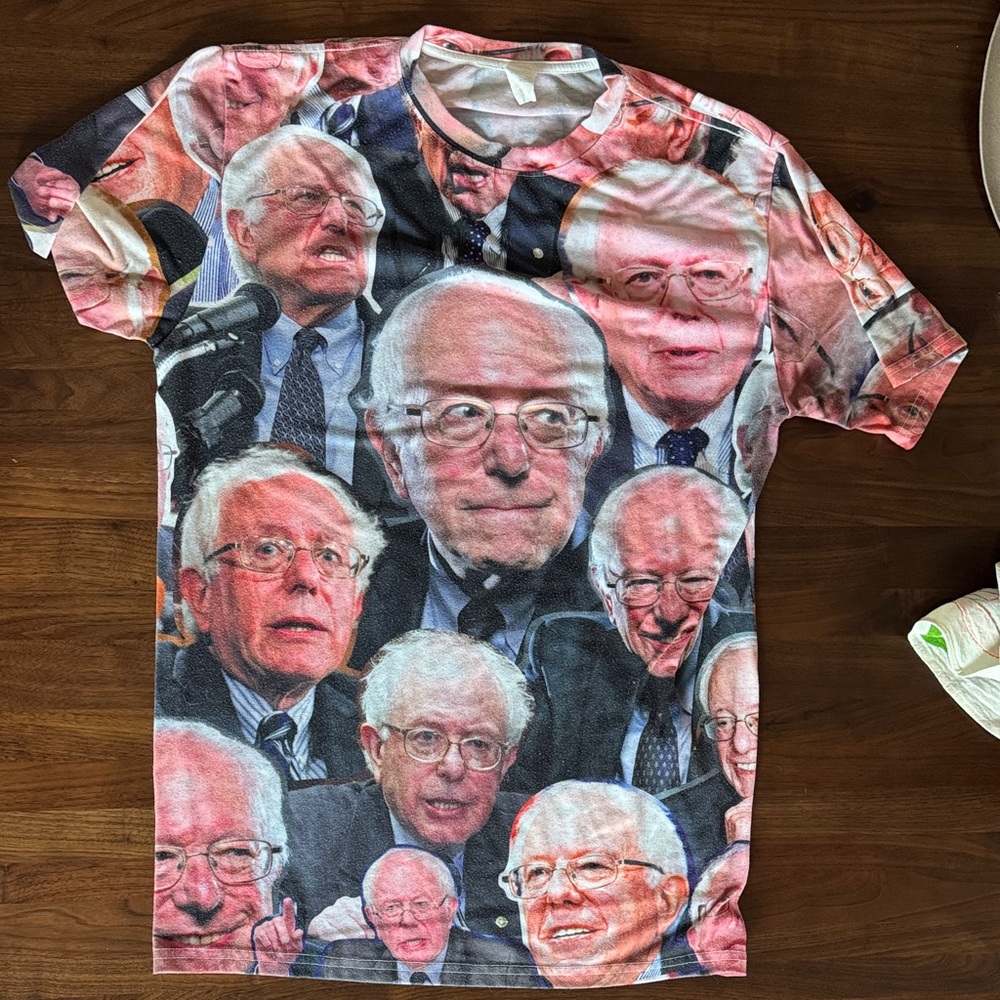 Multicolor Bernie Sanders Graphic Men's Shirt